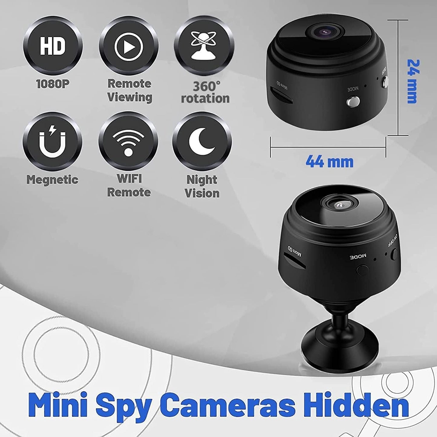 Mini Wireless WiFi Camera with Indoor Video Recorder